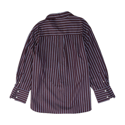 Maroon Striped Button Down