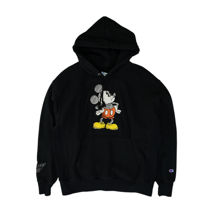 Black Solid Hoodie Pullover