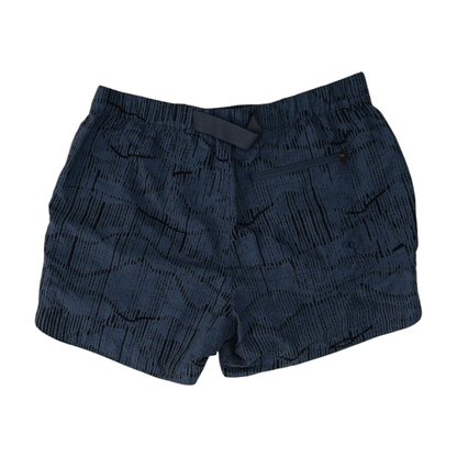 Blue Abstract Active Shorts