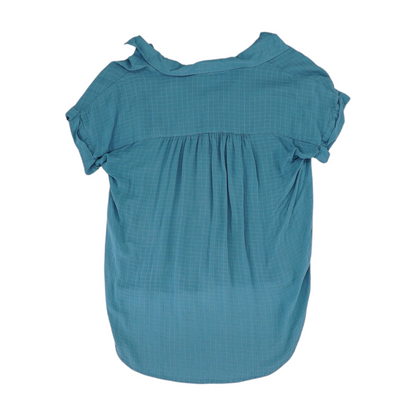 Blue Check Button Down