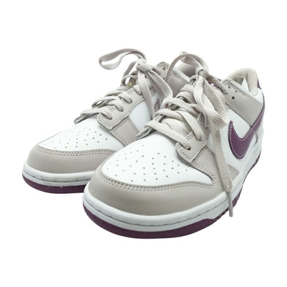 Dunk Low Purple Leather Athletic Shoes