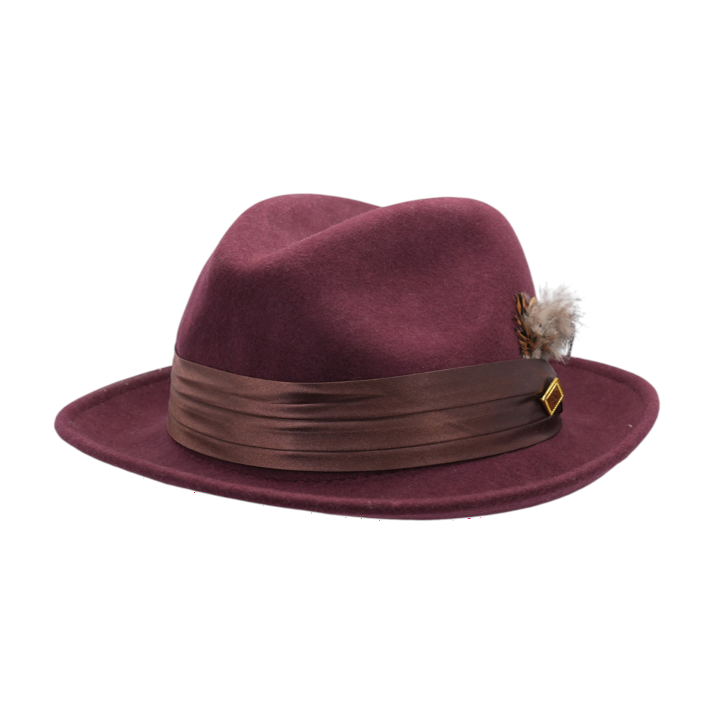 Stacy Adams Burgundy Misc Hat – Image 2