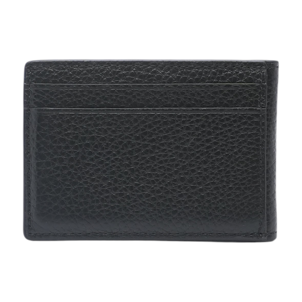 Slim Billfold Wallet in Black Leather