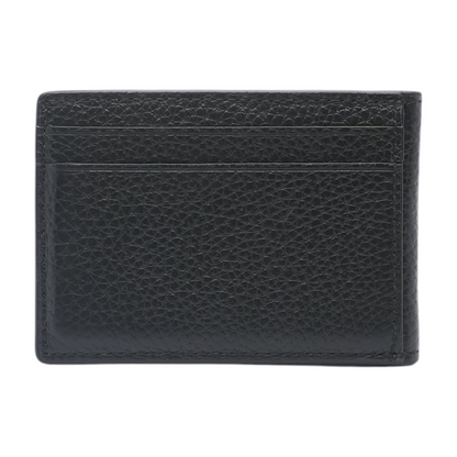 Slim Billfold Wallet in Black Leather