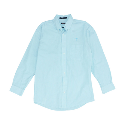 Blue Striped Long Sleeve Button Down