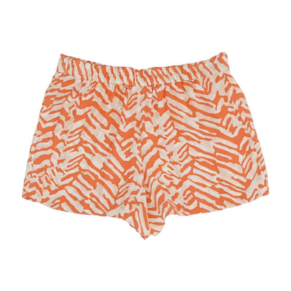 Orange Animal Print Shorts