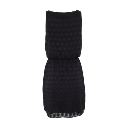 Black Geometric Mini Dress