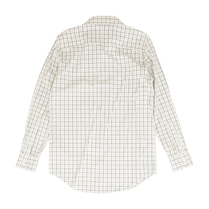 White Check Long Sleeve Button Down