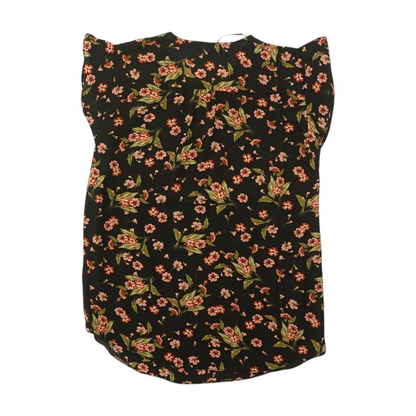 Black Floral Blouse
