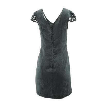 Gray Solid Mini Dress