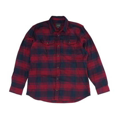Red Plaid Flannel Button Down