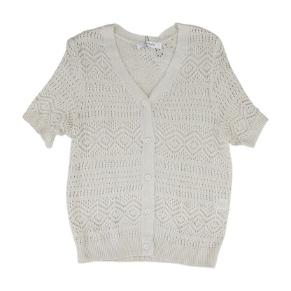 Beige Cardigan Sweater