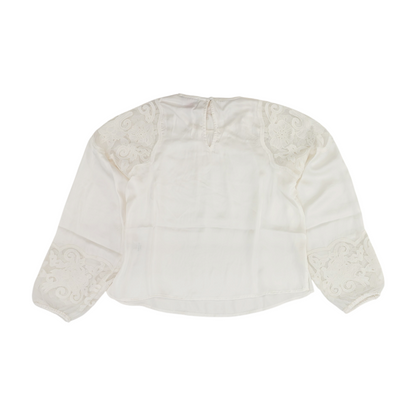 White Petite Blouse
