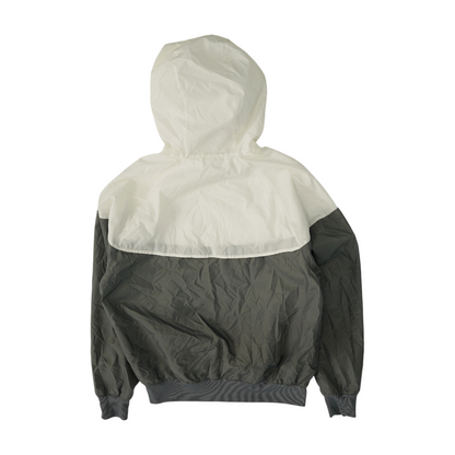 White Color Block Jacket