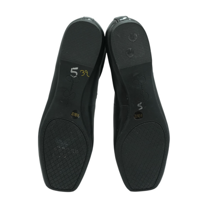 Black Slip-On Flats