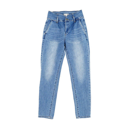 Blue Solid Jeans