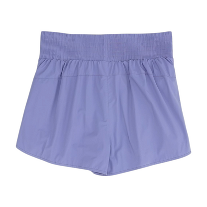 Purple Solid Active Shorts