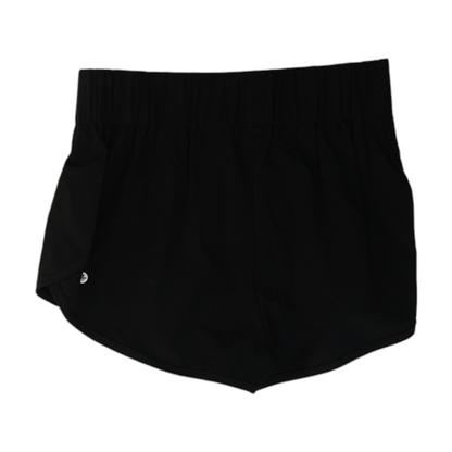 Black Solid Active Shorts