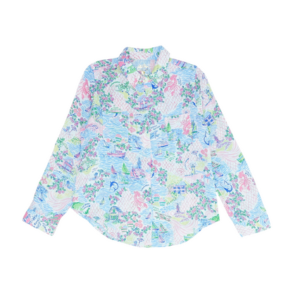 Multi Floral Button Down