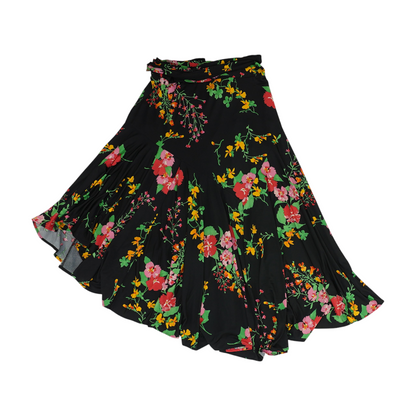 Black Floral Maxi Skirt