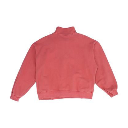 Pink Solid 1/4 Zip Pullover