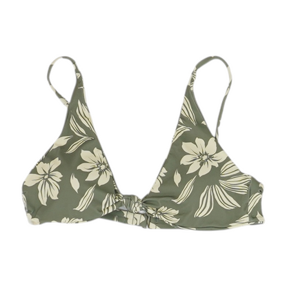 Olive Floral Swim Top