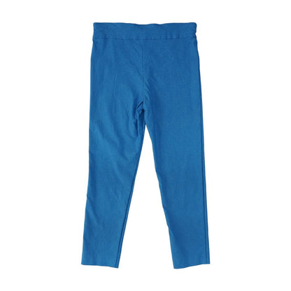 Blue Casual Tapered Pants