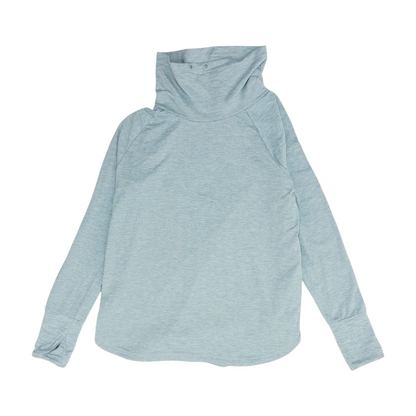 Blue Solid Sweatshirt Pullover