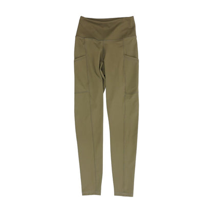 Beige Solid Leggings