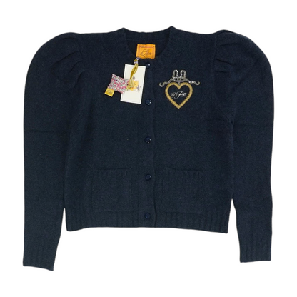 Navy Cardigan Sweater