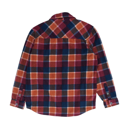 Rust Check Flannel Button Down