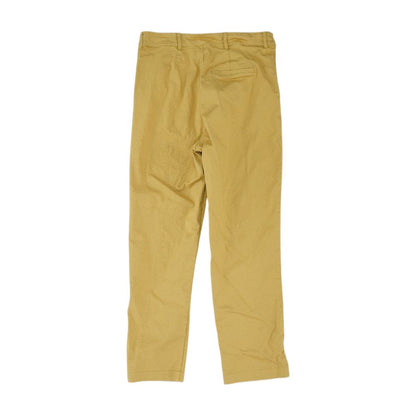 Gold Solid Capri Pants