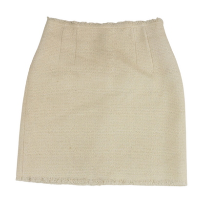 Ivory Mini Skirt