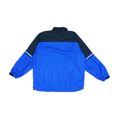 Vintage Blue Color Block Jacket