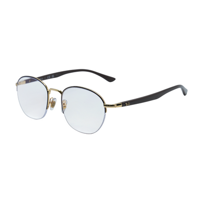 Black RB 6487 Round Prescription Eyewear