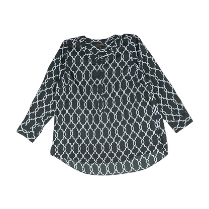 Black Print Blouse