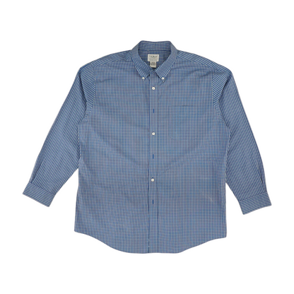 Blue Check Long Sleeve Button Down