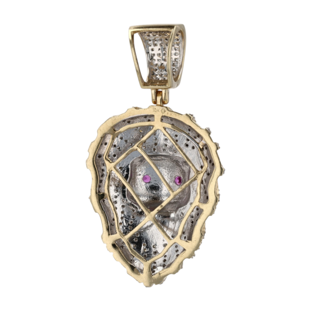 1/2 ctw 10K Two-Tone Gold Diamond Pendant – Image 2