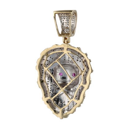 1/2 ctw 10K Two-Tone Gold Diamond Pendant – Image 2