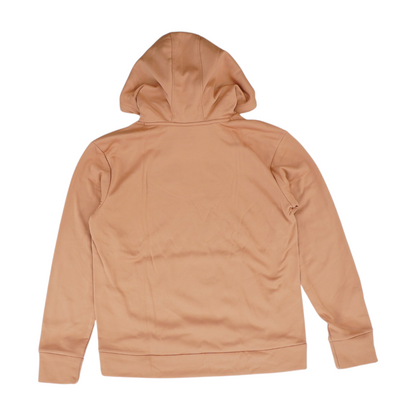 Peach Solid Hoodie Pullover