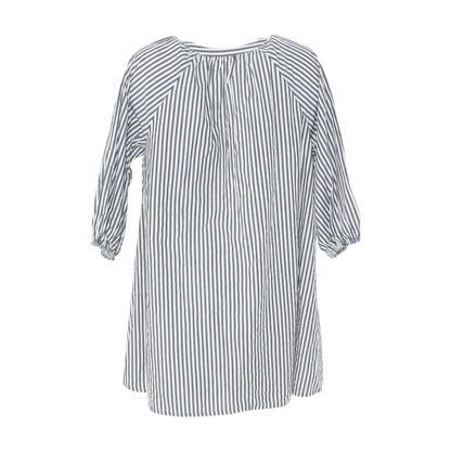 White Striped Mini Dress