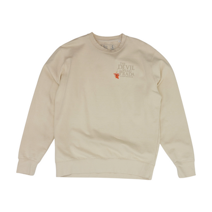 Beige Graphic Sweatshirt Pullover