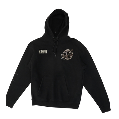 Black Solid Hoodie Pullover