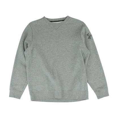 Gray Solid Sweatshirt Pullover