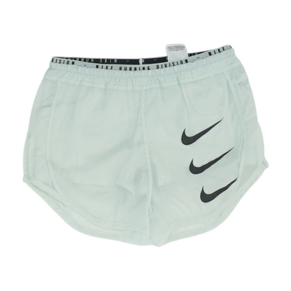 Green Solid Active Shorts