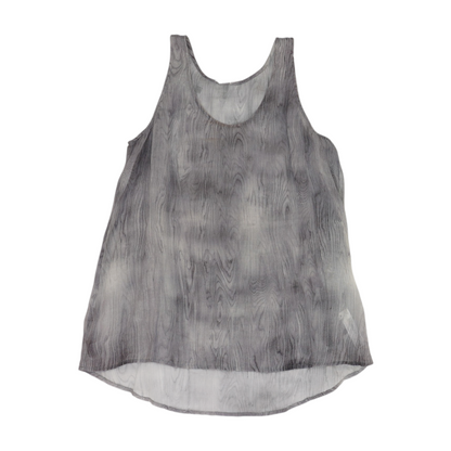 Gray Print Blouse
