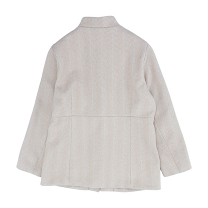 Tan Herringbone Blazer