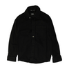Black Solid Long Sleeve Button Down