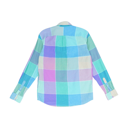 Multi Check Long Sleeve Button Down