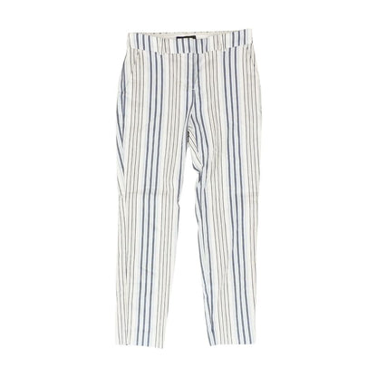 White Striped Chino Pants